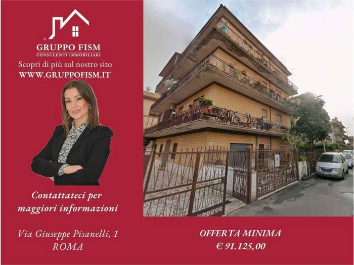 Appartamento trilocale in vendita in Via gaspare bertoni, Fidene, Roma