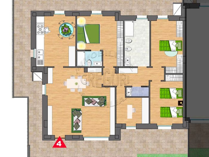 Appartamento con 6 locali in vendita in Contrada Carbuccio, Altidona