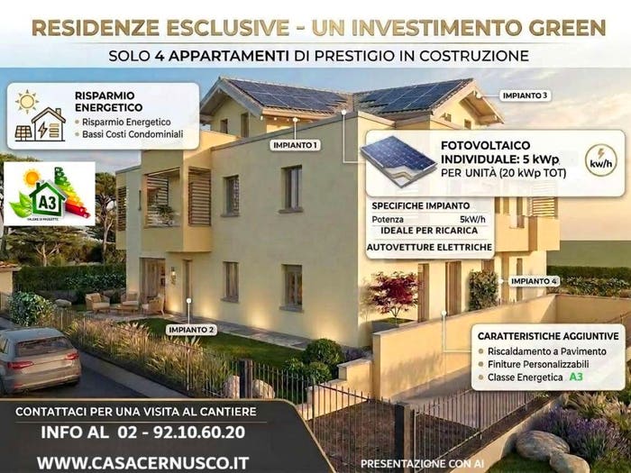 Appartamento trilocale in vendita in Via Gemona, Centro, Cernusco sul Naviglio