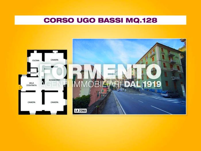 Appartamento con 6 locali in vendita in Corso Ugo Bassi, Castelletto, Genova