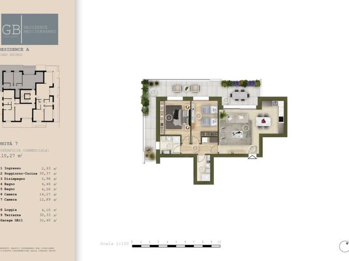 Appartamento trilocale in vendita in Via Antonio Magarotto, Centro, Abano Terme