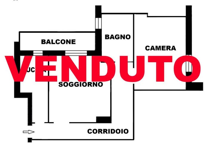 Appartamento bilocale in vendita in Via Giuseppe Candiani, Dergano, Milano