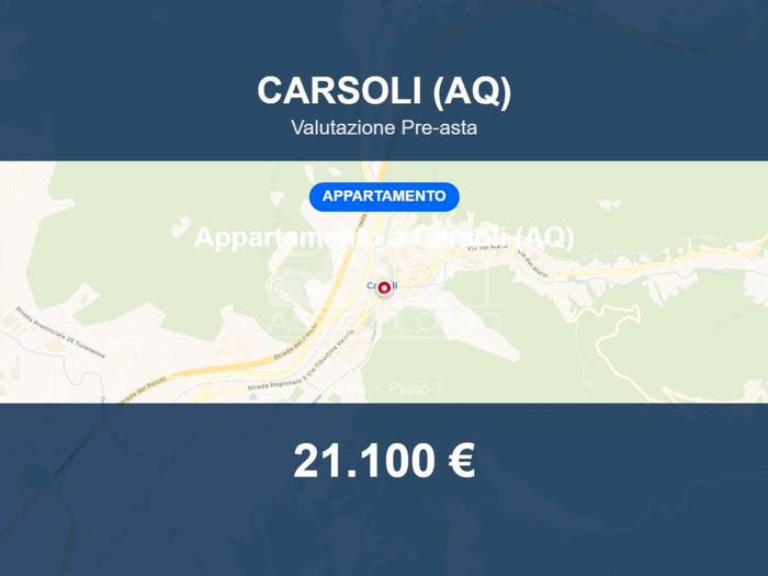 Appartamento bilocale in vendita in Via Messina, Centro, Carsoli