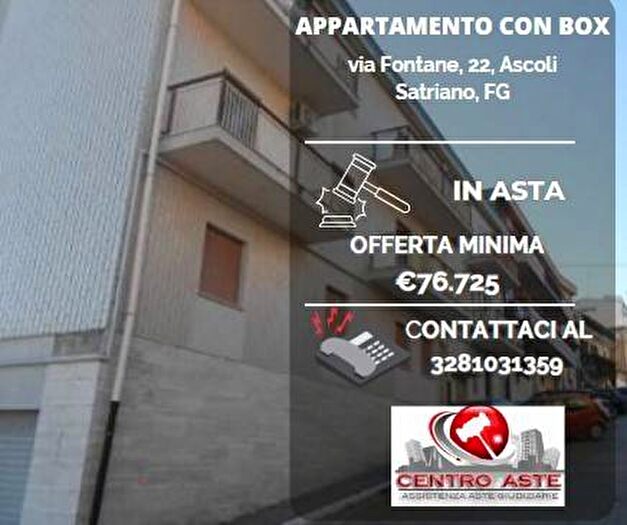 Appartamento con 6 locali in vendita in Via Fontane Ascoli Satriano FG Italia, Ascoli Satriano