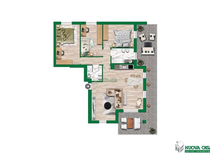 Appartamento quadrilocale in vendita in Maerne, Martellago