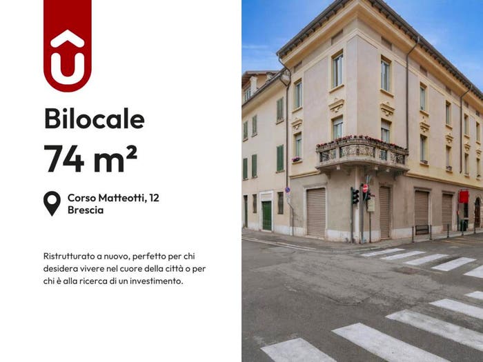 Appartamento bilocale in vendita in Corso Giacomo Matteotti, Loggia Garibaldi, Brescia
