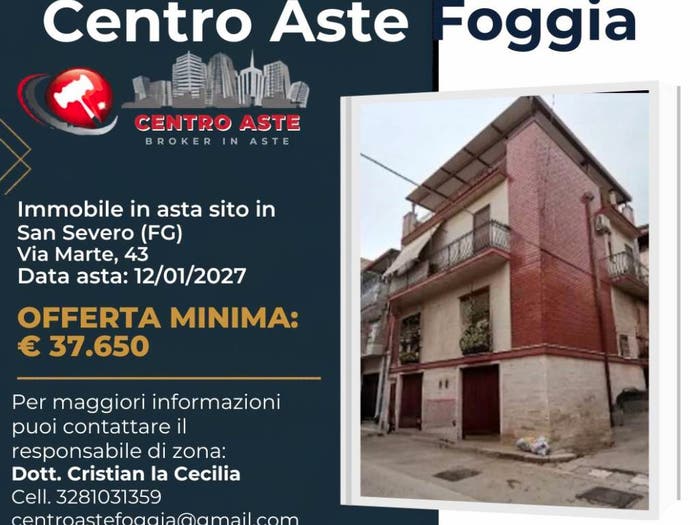Appartamento trilocale in vendita in Via Marte San Severo FG Italia, San Severo
