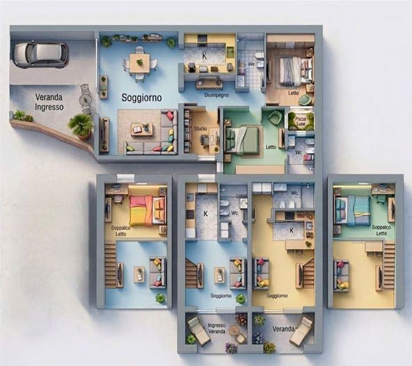 Appartamento con 6 locali in vendita in VIA LEONARDO LEO, San Nicola, Olbia