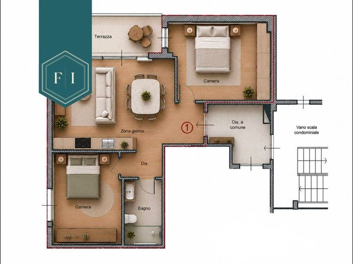 Appartamento trilocale in vendita in Via dei Frati Bigi, Mazzini Oberdan, Firenze