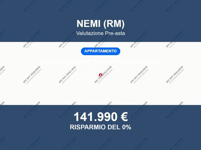 Appartamento trilocale in vendita in Via Nemorense, Nemi
