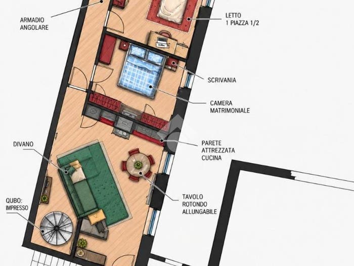 Appartamento trilocale in vendita in Via Aprile, Centro, Chiari