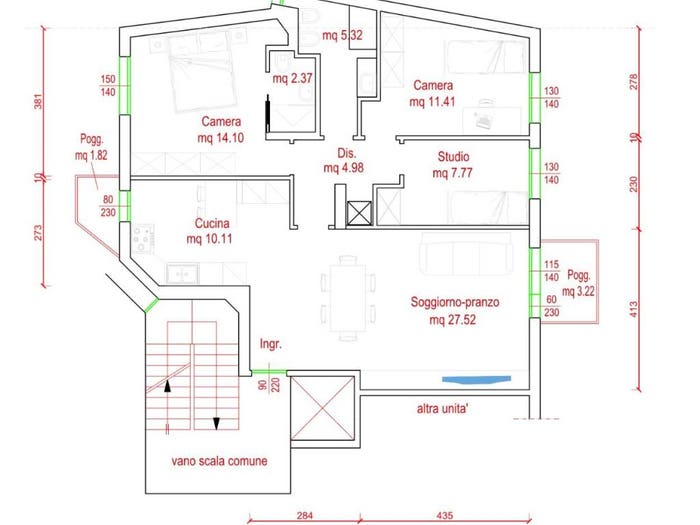 Appartamento con 5 locali in vendita in Via Castello D'Amore snc, Stadio Omobono Tenni, Treviso