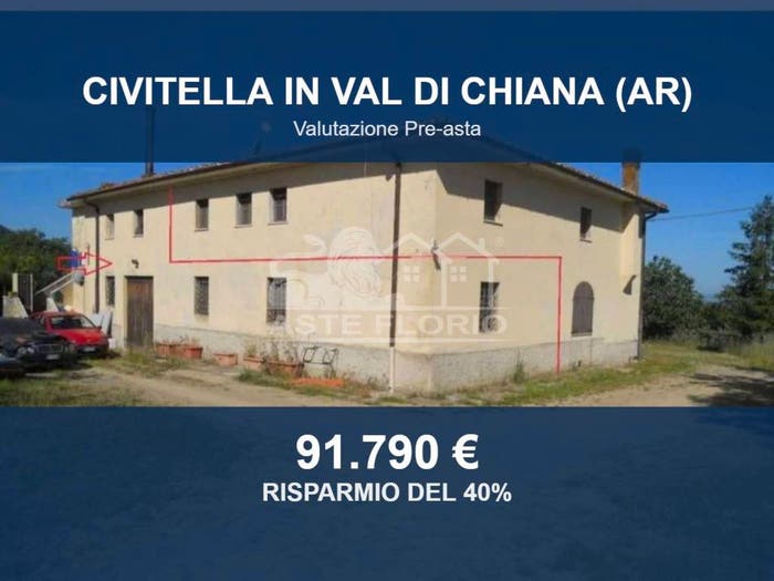 Casa con 6 locali in vendita in Via Campo dell'Olivo, Albergo, Civitella in Val di Chiana