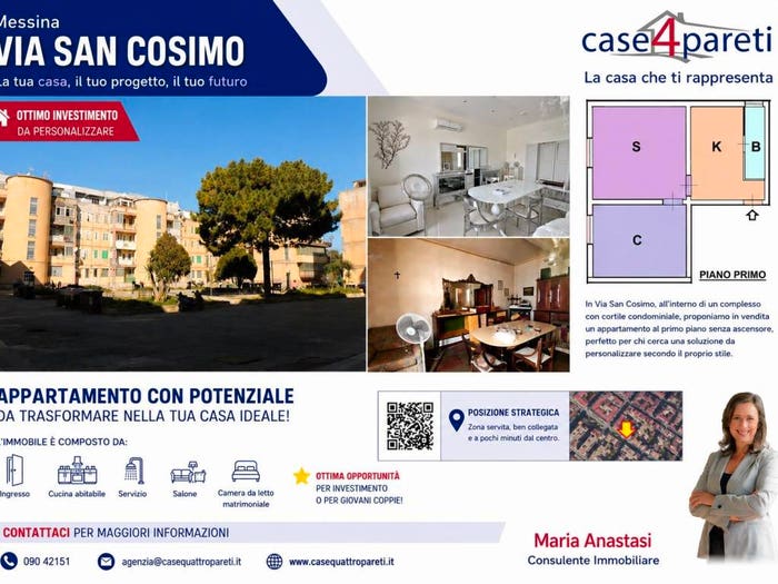 Appartamento trilocale in vendita in Via San Cosimo, Provinciale, Messina