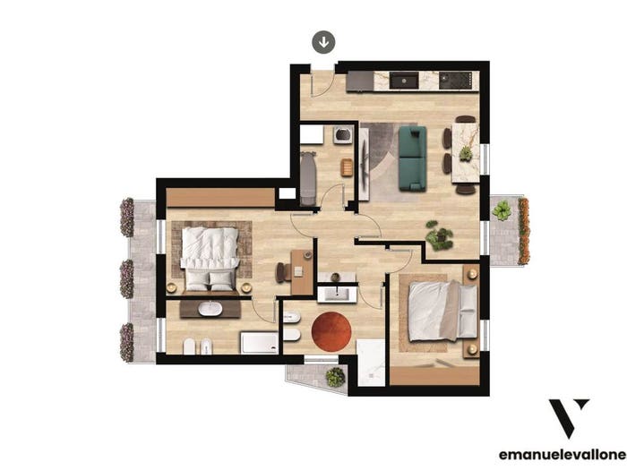 Appartamento trilocale in vendita in Viale Verdi, Centro, Gabicce Mare