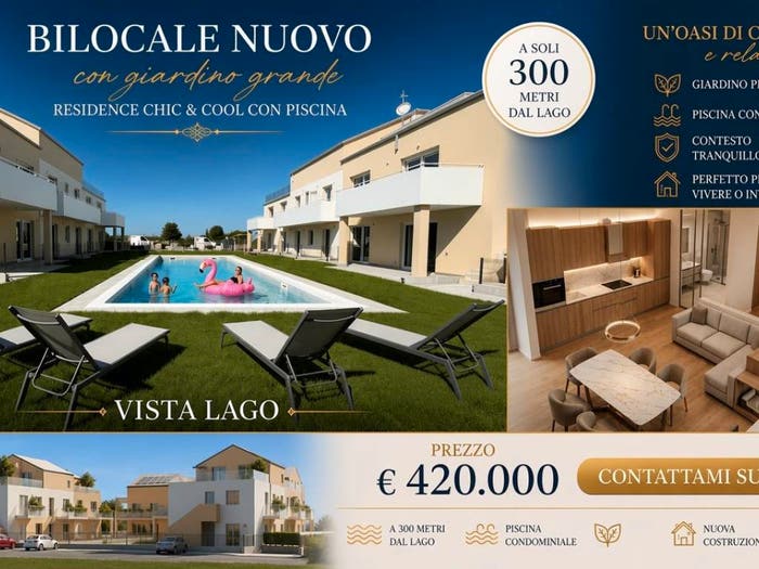Appartamento bilocale in vendita in Via Ronchi, Castelnuovo del Garda