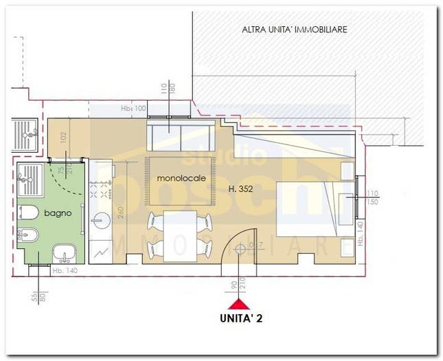 Appartamento bilocale in vendita in Via Bazzanese, Centro Marullina, Casalecchio di Reno
