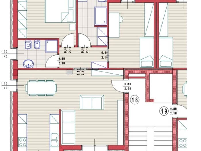 Appartamento quadrilocale in vendita in Corso Europa, Stadio, Piacenza