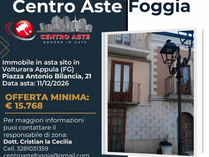 Appartamento con 6 locali in vendita in Piazza Antonio Bilancia Volturara Appula FG Italia, Volturara Appula
