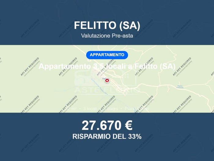 Appartamento trilocale in vendita in Piazza Mercato, Felitto