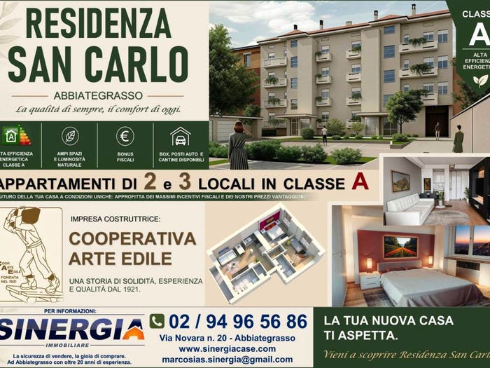 Appartamento trilocale in vendita in via General Cantore, Abbiategrasso