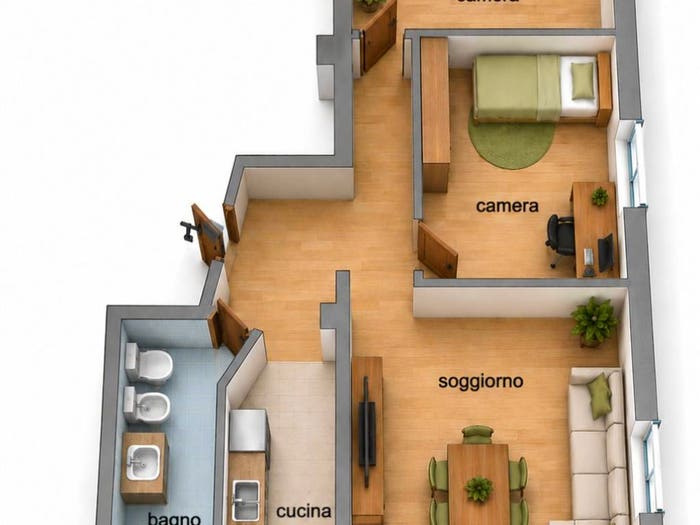 Appartamento trilocale in vendita in Via Giorgione, Centro, Pioltello