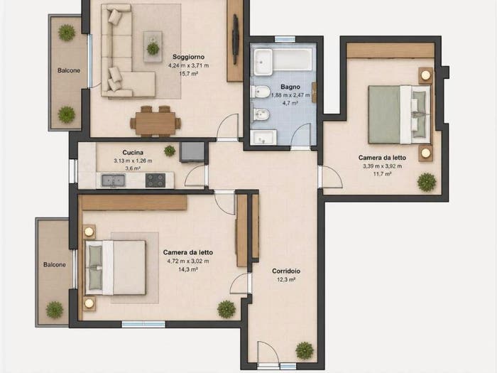 Appartamento quadrilocale in vendita in Via Brigata Bolero, Centro Garibaldi, Casalecchio di Reno