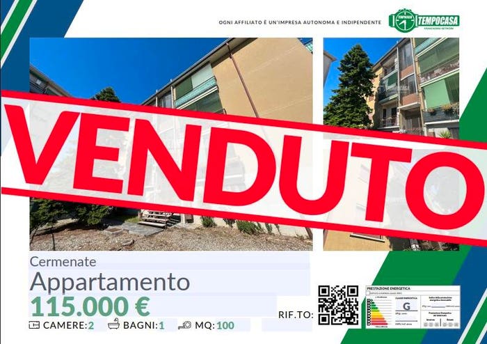 Appartamento trilocale in vendita in Cermenate