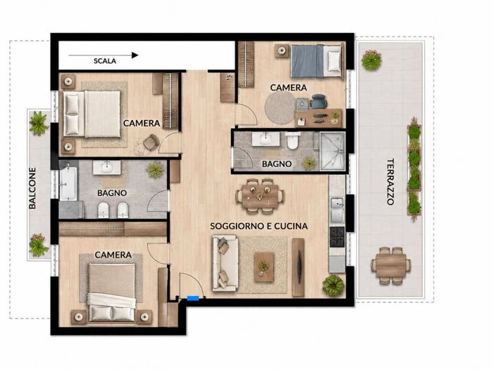 Casa con 5 locali in vendita in Via Benedetto Croce, Centro, Orbassano