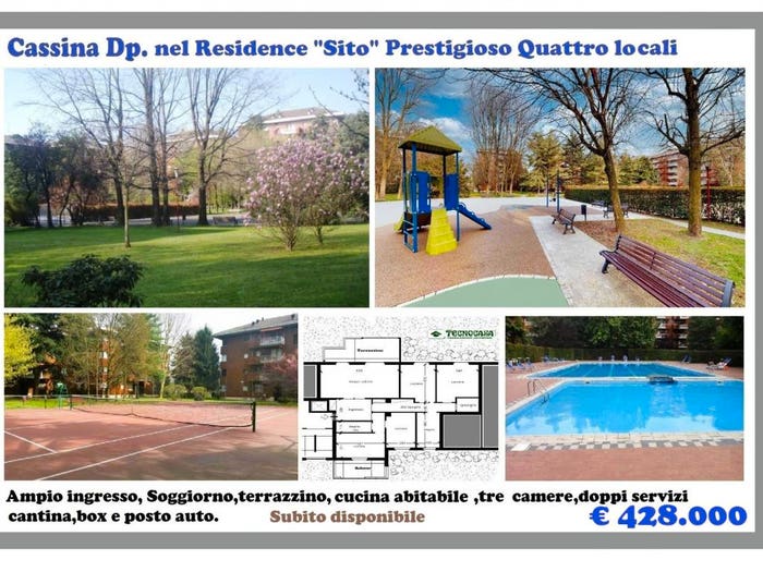 Appartamento quadrilocale in vendita in Centro, Cassina de' Pecchi