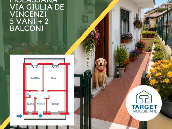 Appartamento trilocale in vendita in Via Giulia de Vincenzi, Molassana, Genova