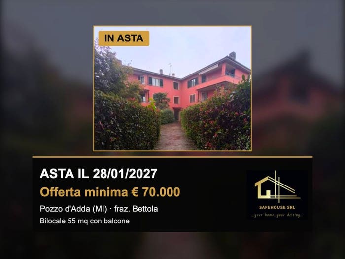 Appartamento bilocale in vendita in Via Martin Luther King, Pozzo d'Adda