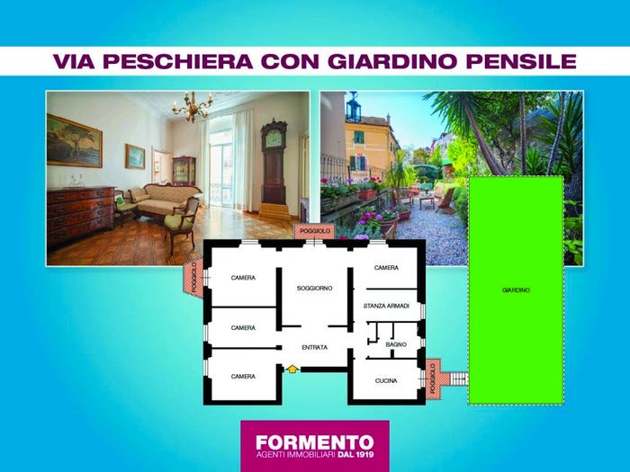 Appartamento con 6 locali in vendita in Via Peschiera, Manin, Genova