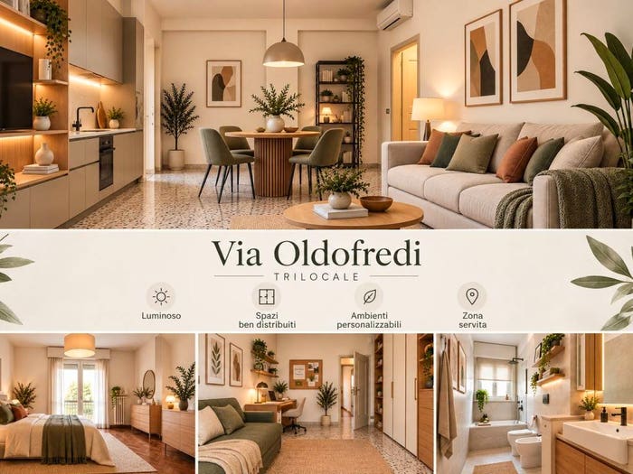 Appartamento trilocale in vendita in Via Ercole Oldofredi, Maggiolina, Milano
