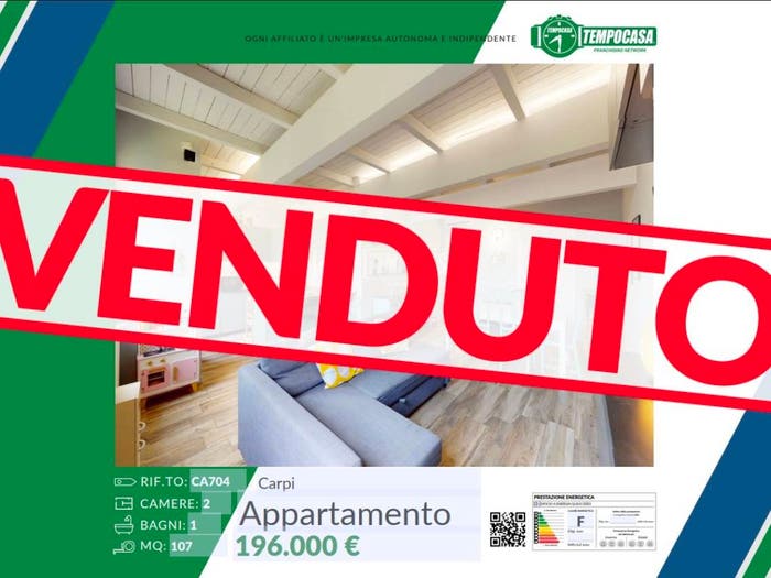 Appartamento trilocale in vendita in Via Zappiano, Zona Industriale, Carpi