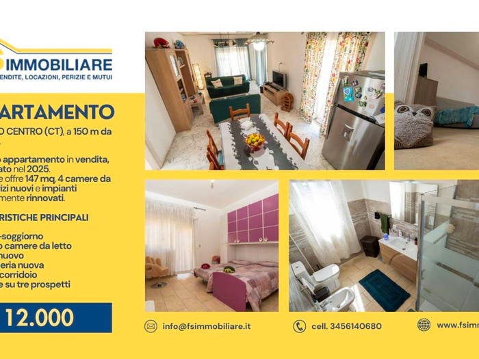 Appartamento quadrilocale in vendita in Via Signore Giardino, Centro, Belpasso