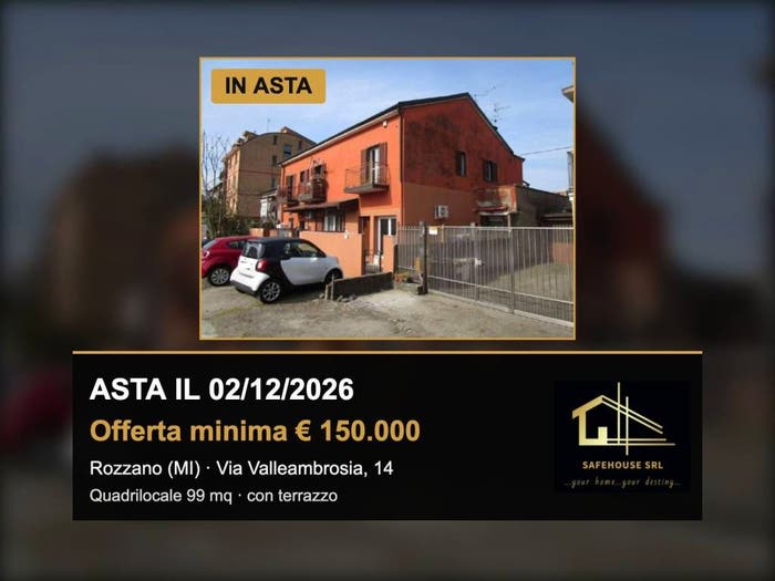 Appartamento quadrilocale in vendita in Via Valleambrosia, Centro, Rozzano