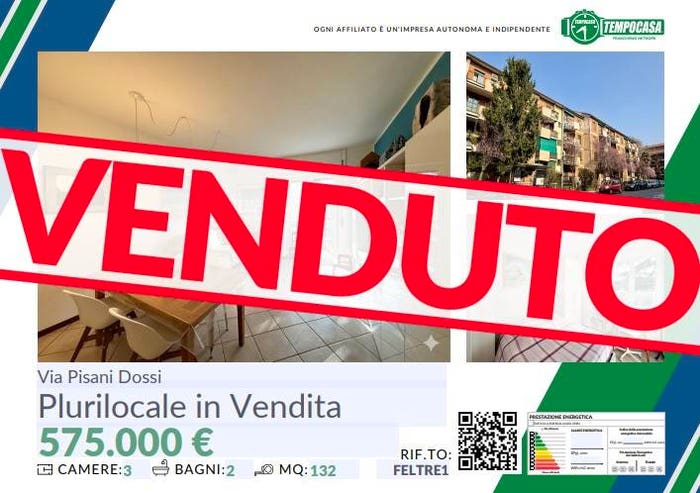 Appartamento con 5 locali in vendita in Via Carlo Alberto Pisani Dossi, Quartiere Feltre, Milano