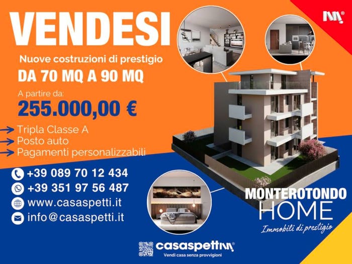 Appartamento trilocale in vendita in Via Piave, Gesù Operaio Spineti, Monterotondo