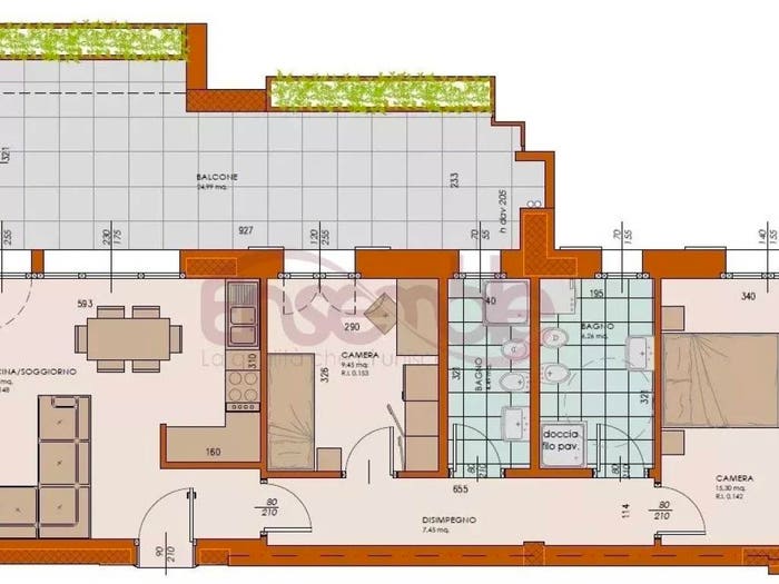 Appartamento trilocale in vendita in Via Budellungo, Eurosia Santa Margherita, Parma