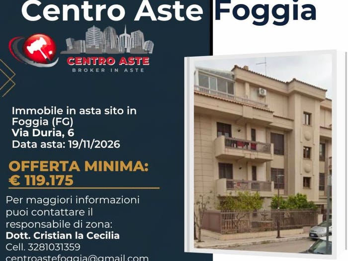 Appartamento con 6 locali in vendita in Via Antonio Duria Foggia FG, Centro Storico, Foggia