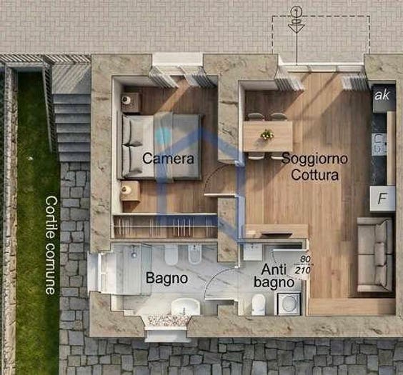 Appartamento bilocale in vendita in Via Thomas Alva Edison, Paderno d'Adda