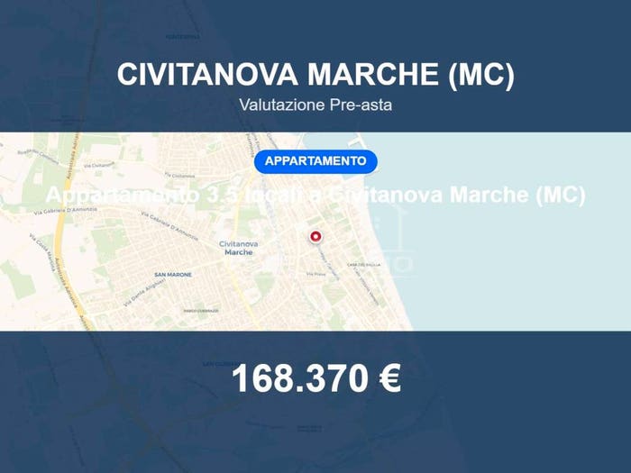 Appartamento trilocale in vendita in Corso Garibaldi a, Centro, Civitanova Marche