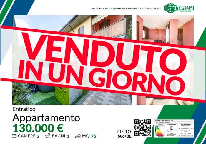 Appartamento trilocale in vendita in Via Guglielmo Marconi, Entratico