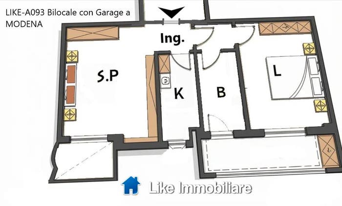 Appartamento bilocale in vendita in San Faustino, Modena