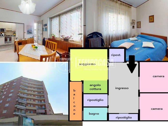 Appartamento trilocale in vendita in Corso Giulio Cesare, Aurora, Torino