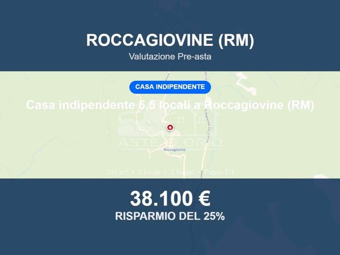 Casa trilocale in vendita in Via della Passeggiata, Roccagiovine