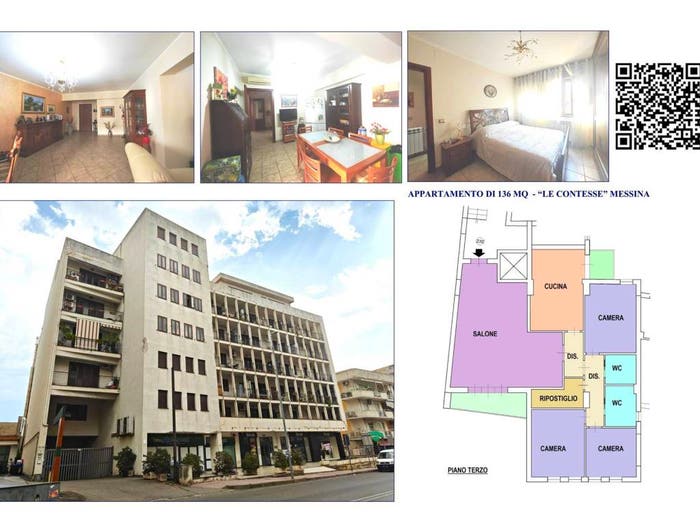 Appartamento quadrilocale in vendita in VIA ADOLFO CELI, Contesse, Messina