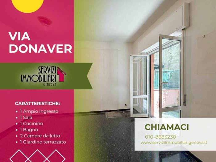 Appartamento trilocale in vendita in Via Federico Donaver, San Fruttuoso, Genova
