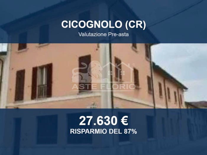 Appartamento monolocale in vendita in Via Roma, Cicognolo